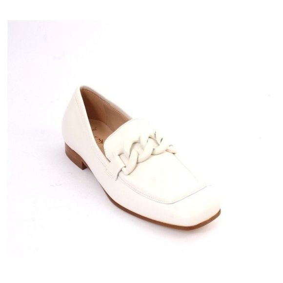 Luca Grossi 092 Beige Leather Classic Flat Shoe - Picture 1 of 8